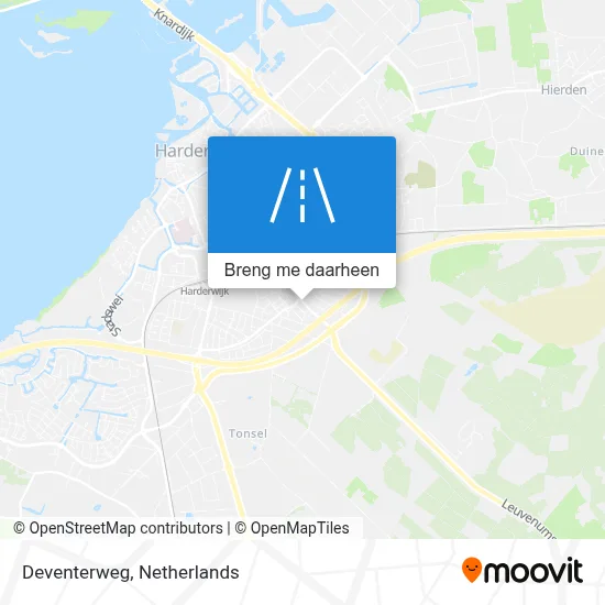 Deventerweg kaart