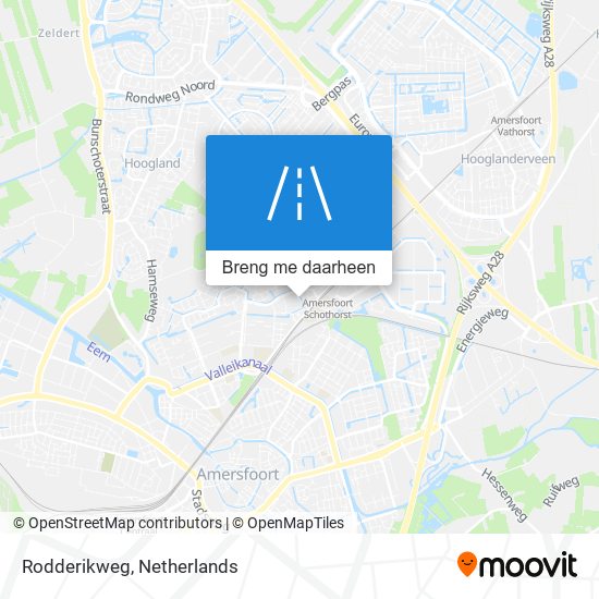 Rodderikweg kaart