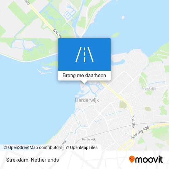 Strekdam kaart