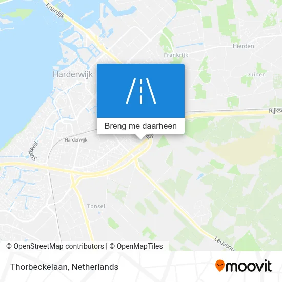 Thorbeckelaan kaart