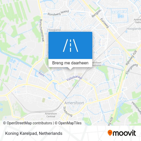 Koning Karelpad kaart