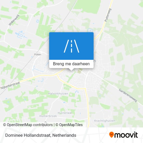 Dominee Hollandstraat kaart