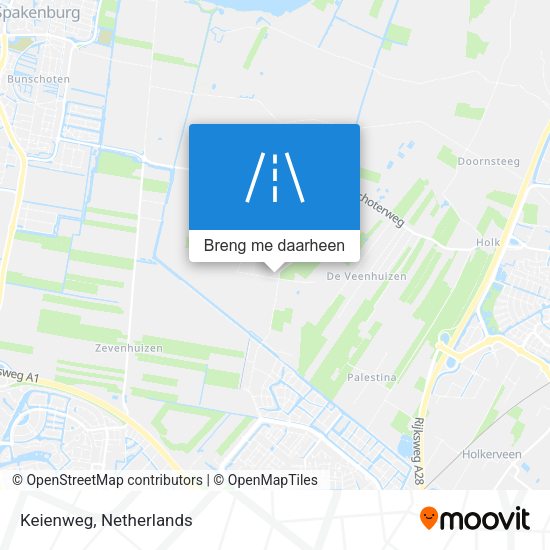 Keienweg kaart