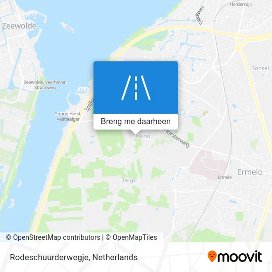 Rodeschuurderwegje kaart