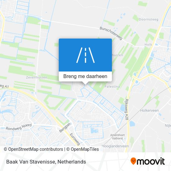 Baak Van Stavenisse kaart