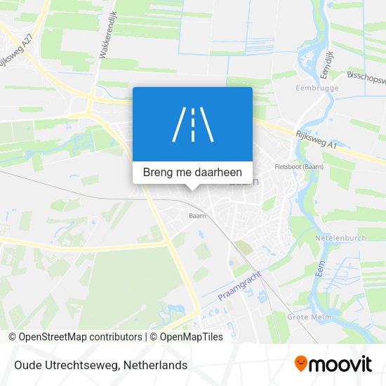 Oude Utrechtseweg kaart