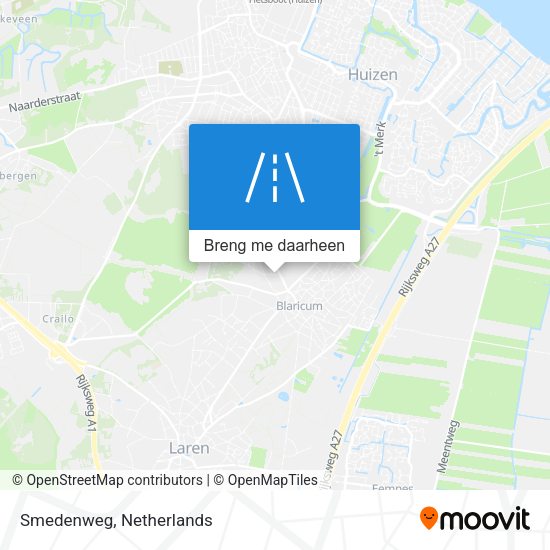 Smedenweg kaart