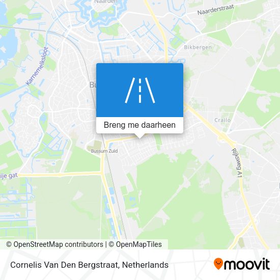 Cornelis Van Den Bergstraat kaart
