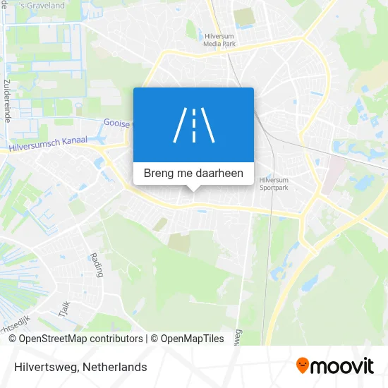 Hilvertsweg kaart