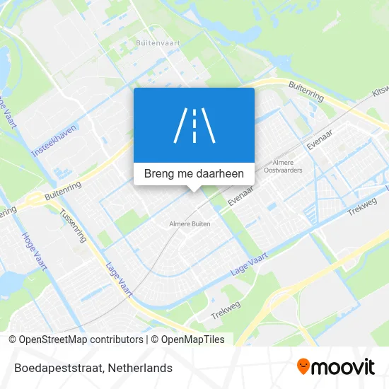 Boedapeststraat kaart