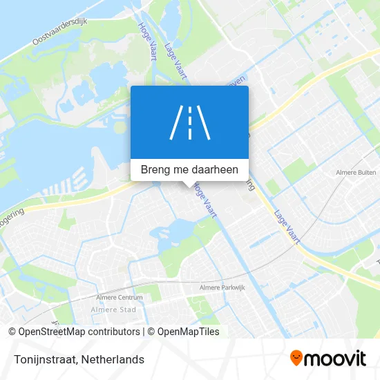 Tonijnstraat kaart
