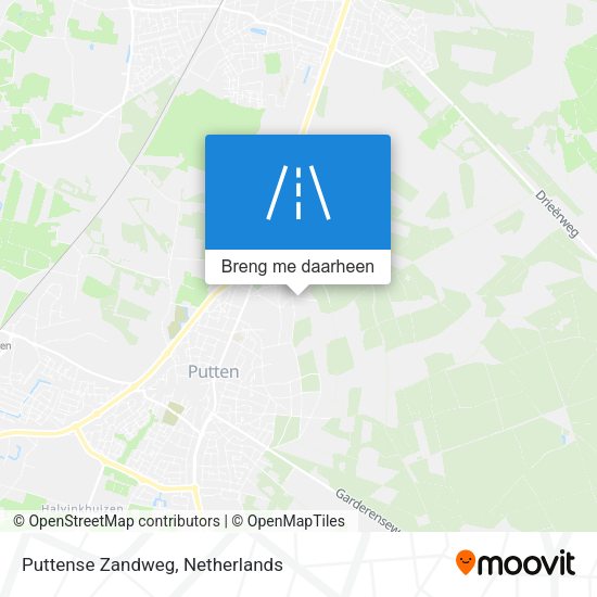 Puttense Zandweg kaart