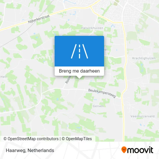 Haarweg kaart