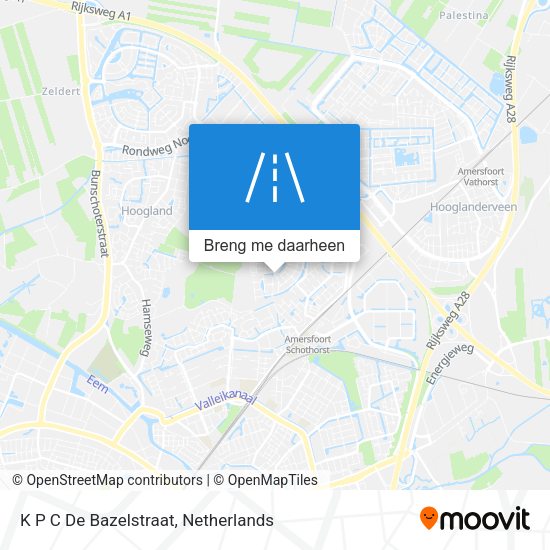 K P C De Bazelstraat kaart