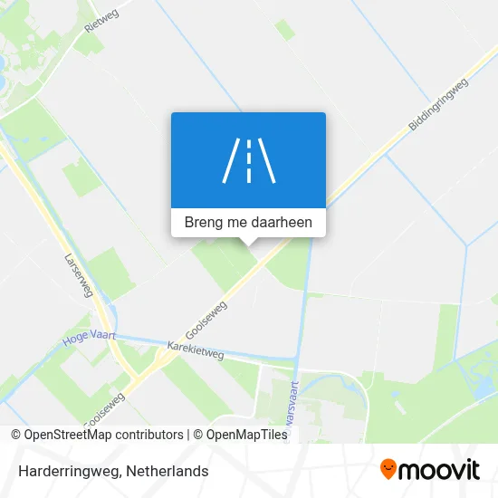 Harderringweg kaart