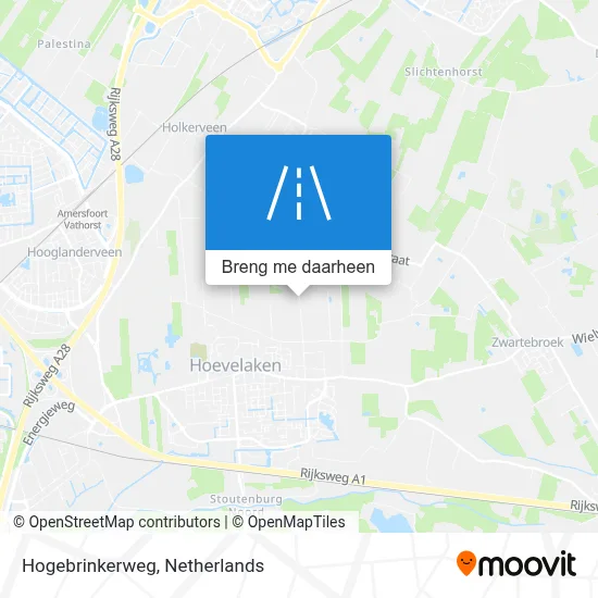 Hogebrinkerweg kaart