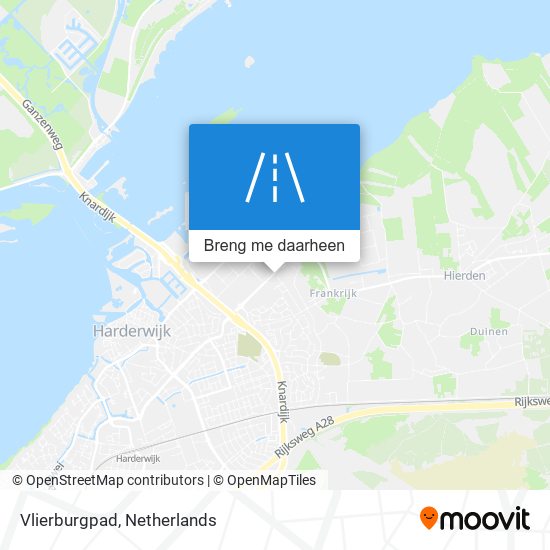 Vlierburgpad kaart