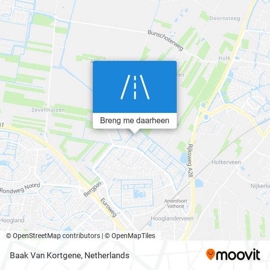 Baak Van Kortgene kaart