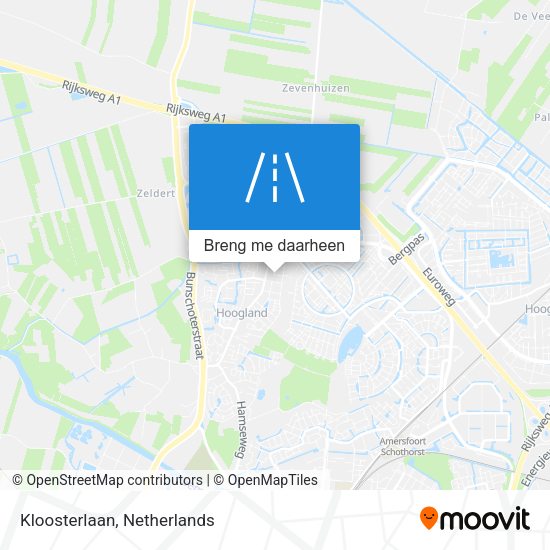 Kloosterlaan kaart