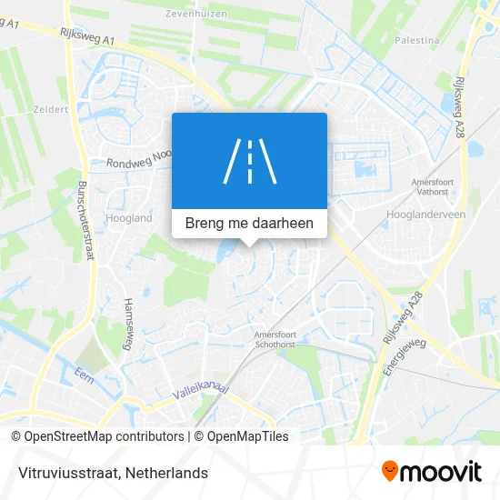 Vitruviusstraat kaart