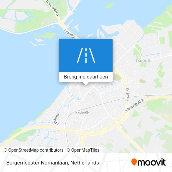 Burgemeester Numanlaan kaart