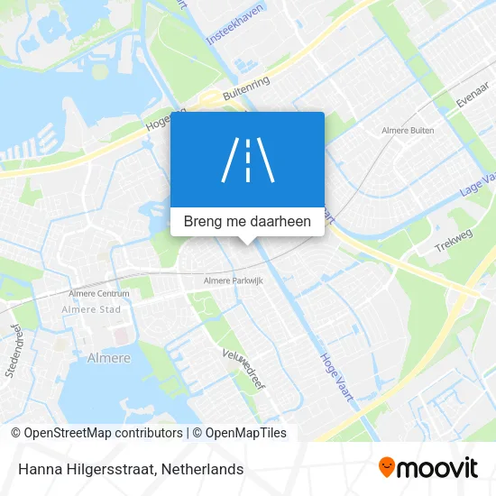 Hanna Hilgersstraat kaart