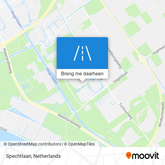 Spechtlaan kaart