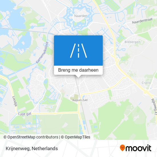 Krijnenweg kaart