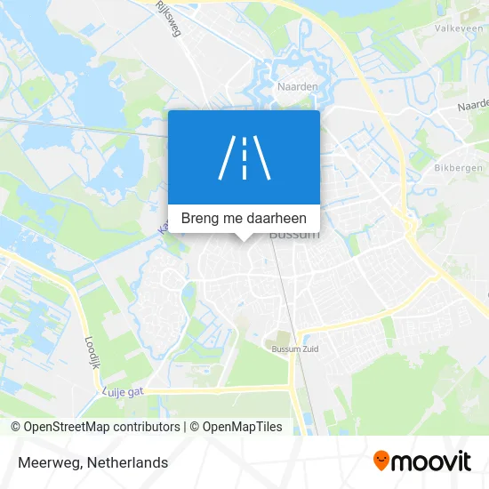 Meerweg kaart