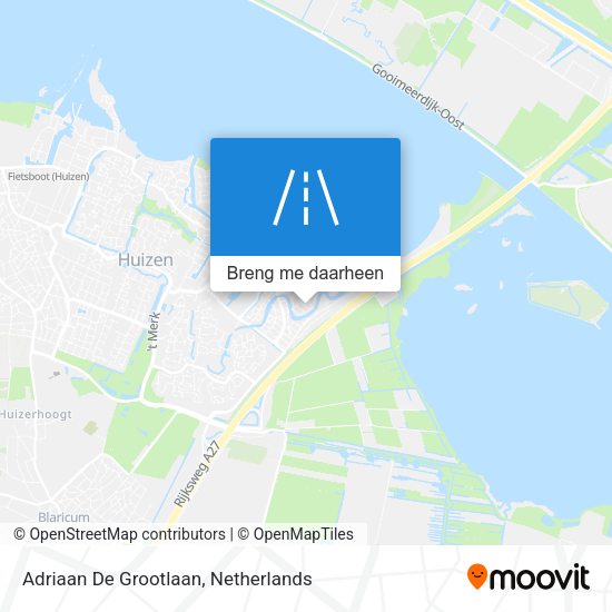 Adriaan De Grootlaan kaart