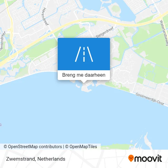 Zwemstrand kaart