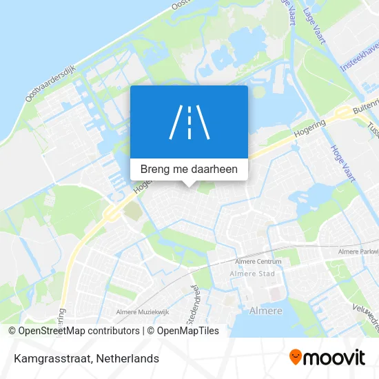 Kamgrasstraat kaart