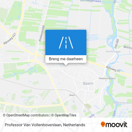 Professor Van Vollenhovenlaan kaart