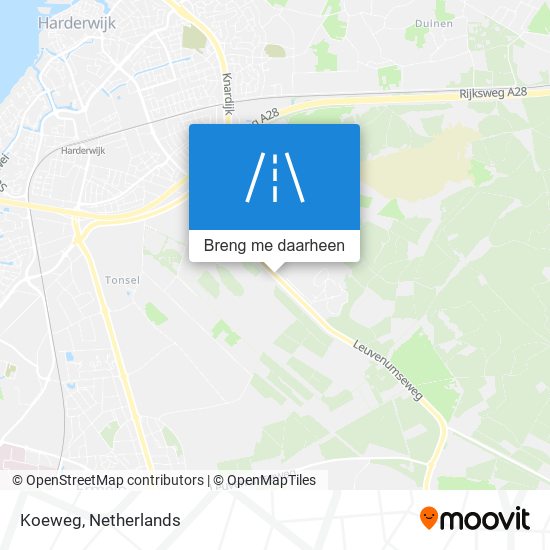 Koeweg kaart