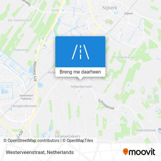 Westerveenstraat kaart