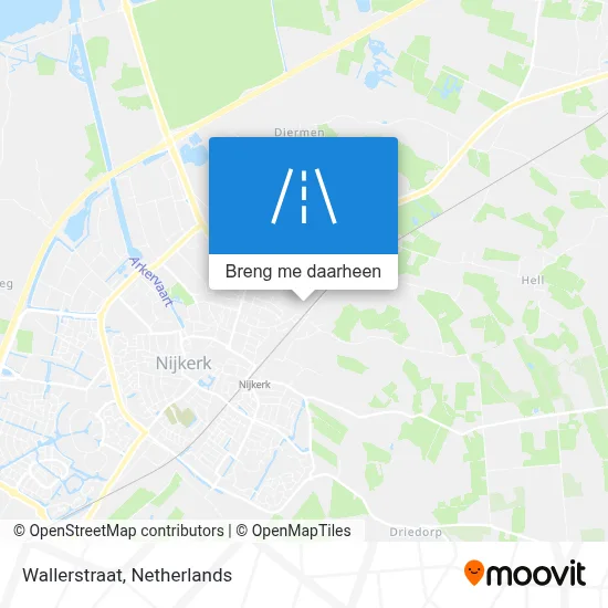 Wallerstraat kaart