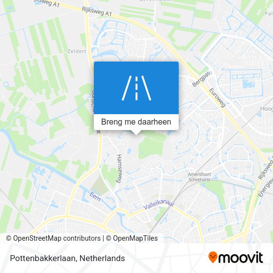 Pottenbakkerlaan kaart