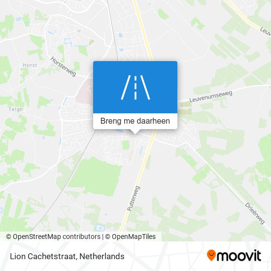 Lion Cachetstraat kaart