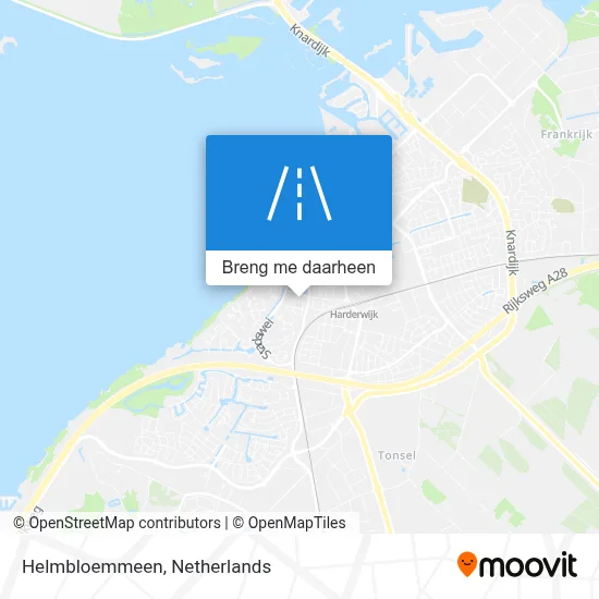 Helmbloemmeen kaart