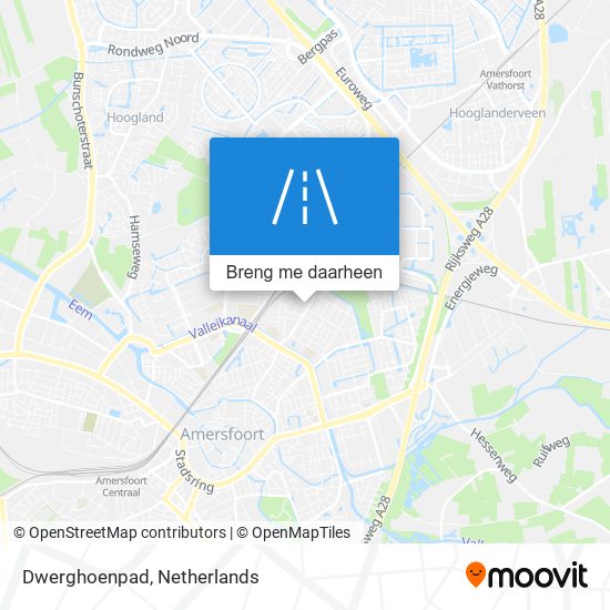 Dwerghoenpad kaart