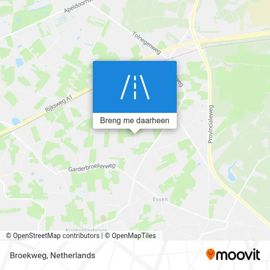 Broekweg kaart