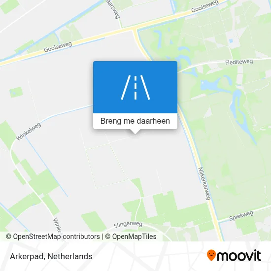 Arkerpad kaart