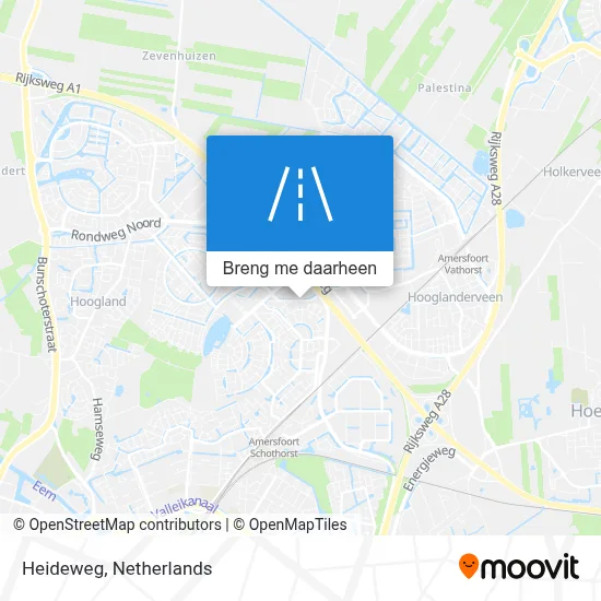 Heideweg kaart