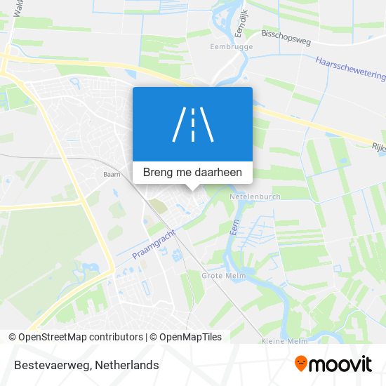 Bestevaerweg kaart