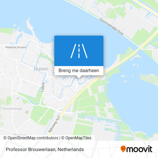 Professor Brouwerlaan kaart