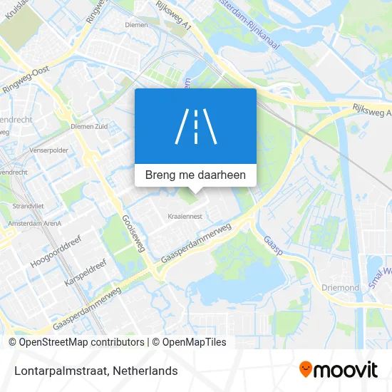 Lontarpalmstraat kaart