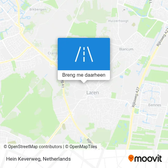 Hein Keverweg kaart
