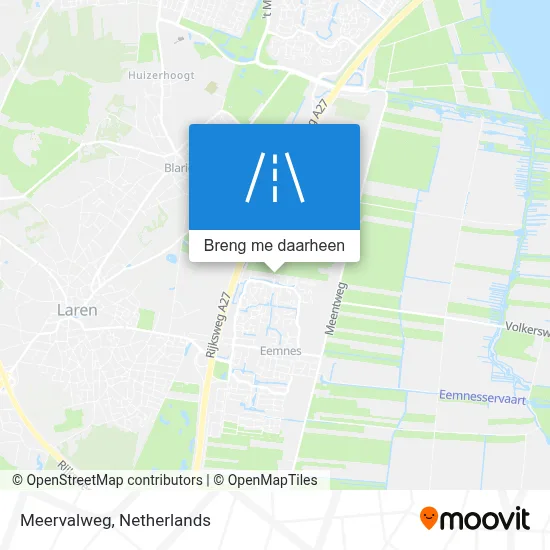 Meervalweg kaart