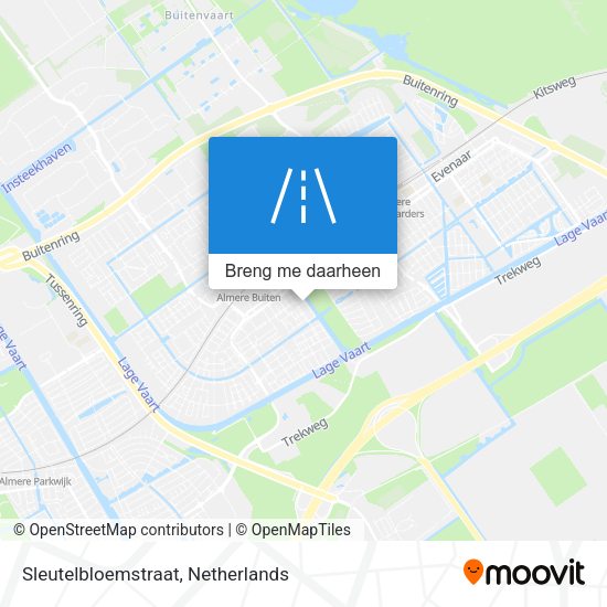 Sleutelbloemstraat kaart
