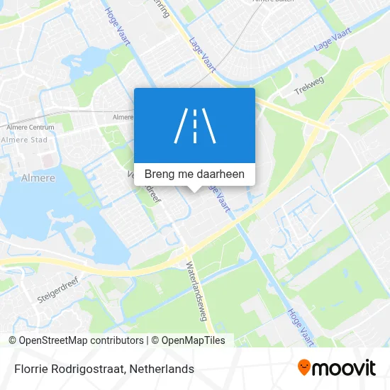 Florrie Rodrigostraat kaart